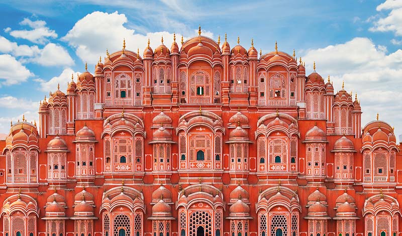 Hawa Mahal, Jaipur, India. Palace of the winds. Jaipur, Rajasthan, India